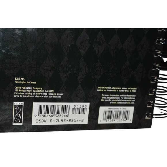 Vintage y2k 2000 Harry Potter Spiral Address Book Preowned Nostalgic Pre Film - Picture 2 of 7